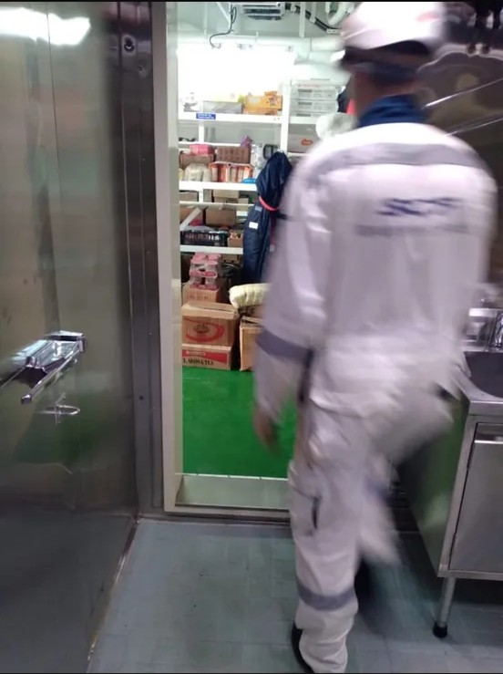 Supplies delivered onboard a vessel