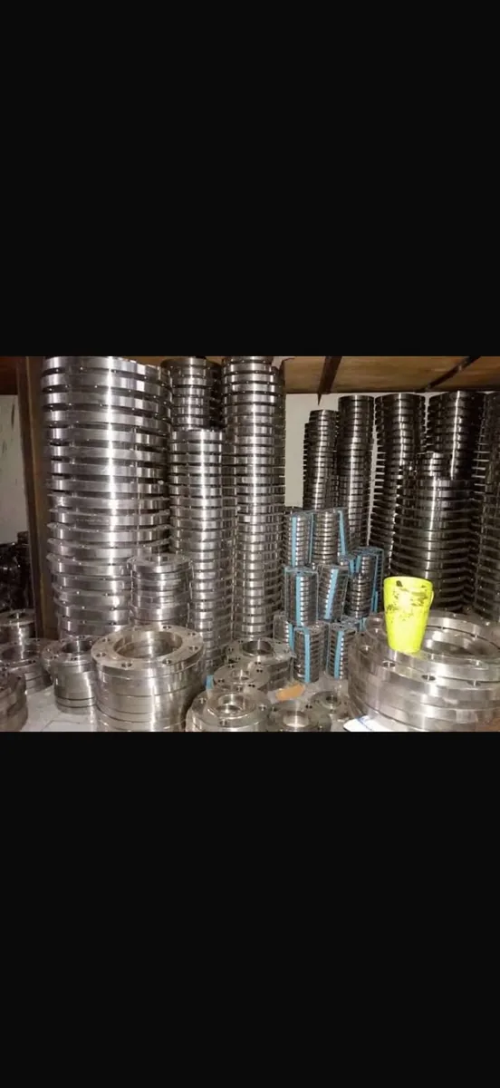 Stainless-steel flanges prepared for marine technical supply